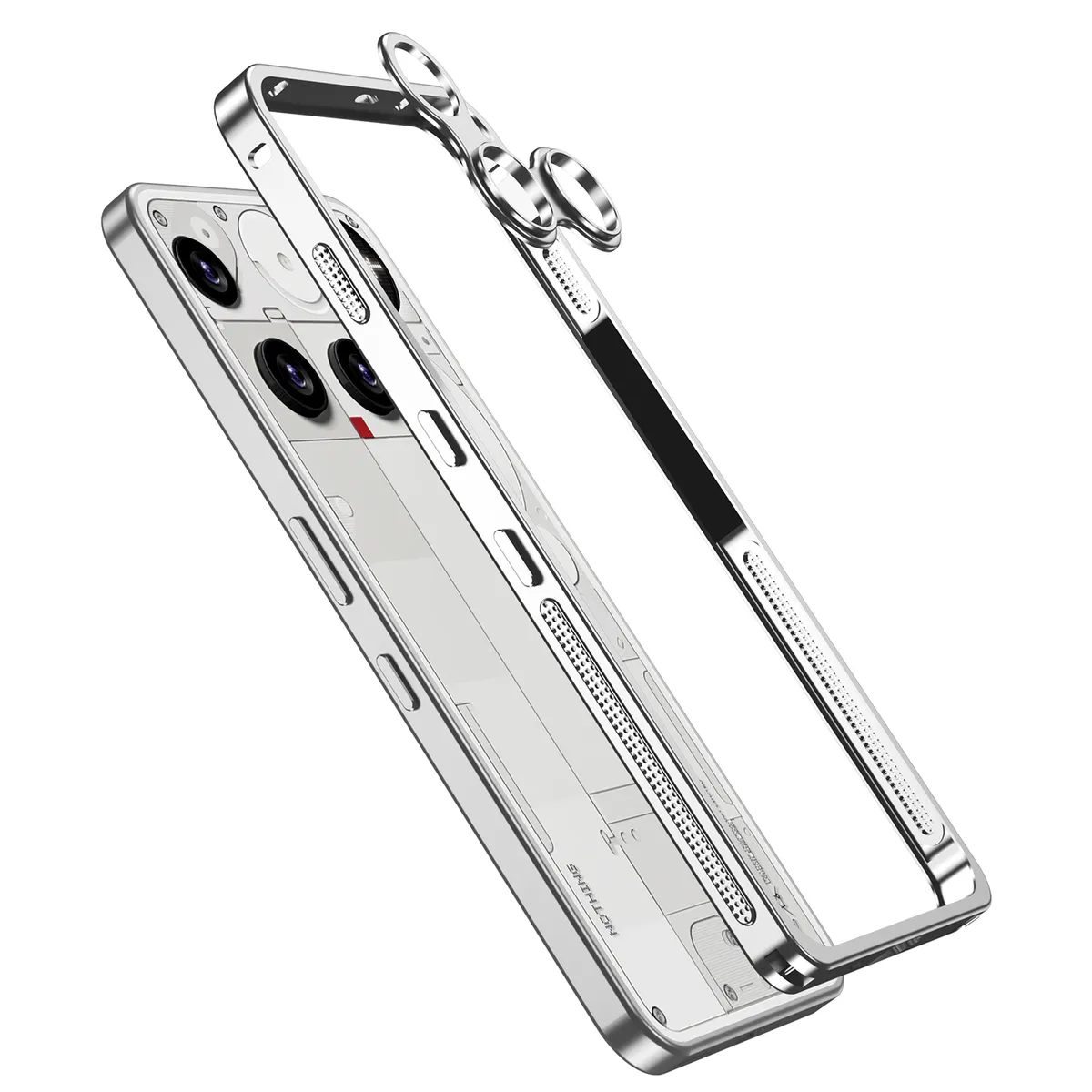 适用于nothingphone3金属海马扣防摔散热超跑边框带镜头保护套手机壳 - 图片 13