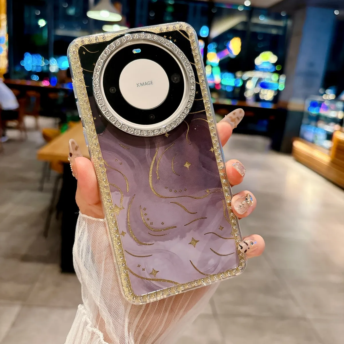 适用mate70Pro手机壳mate60晕染爱心手链p80pro简约女款p70网红新款创意手机套 - 图片 7