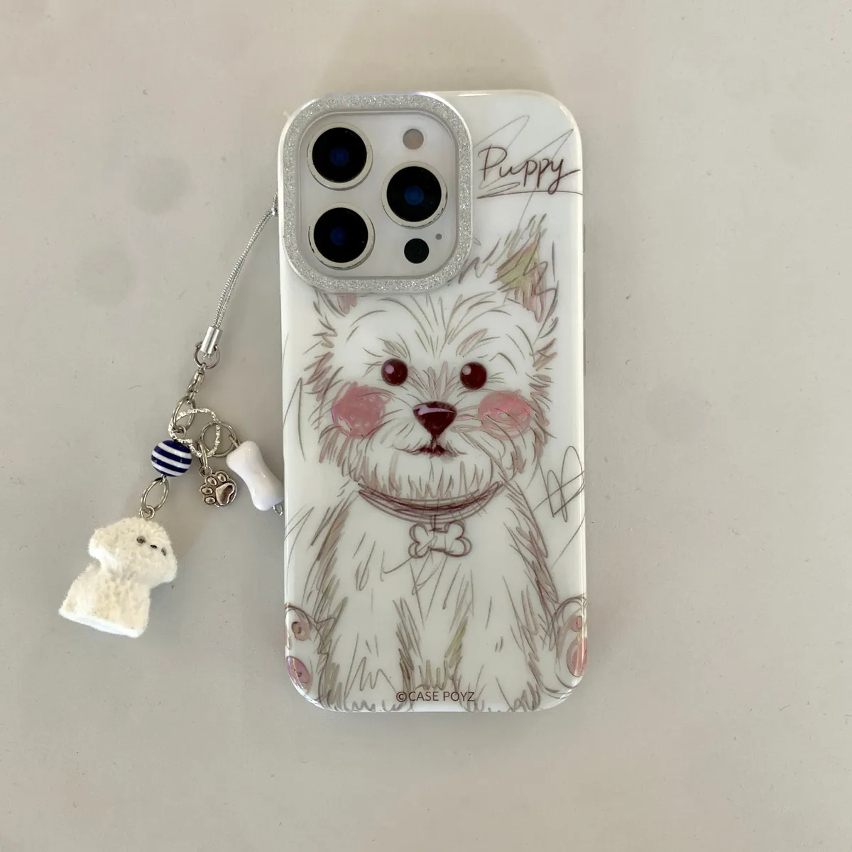可爱挂绳西高地适用于苹果16/15/14/13/promax手机壳iphone16promax可爱卡通 - 图片 7