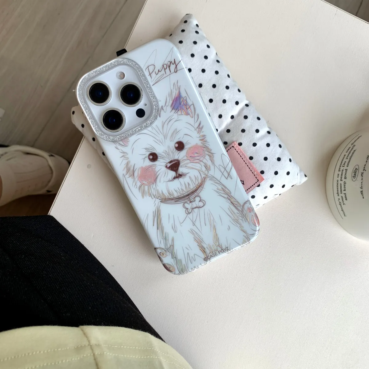 可爱挂绳西高地适用于苹果16/15/14/13/promax手机壳iphone16promax可爱卡通 - 图片 2