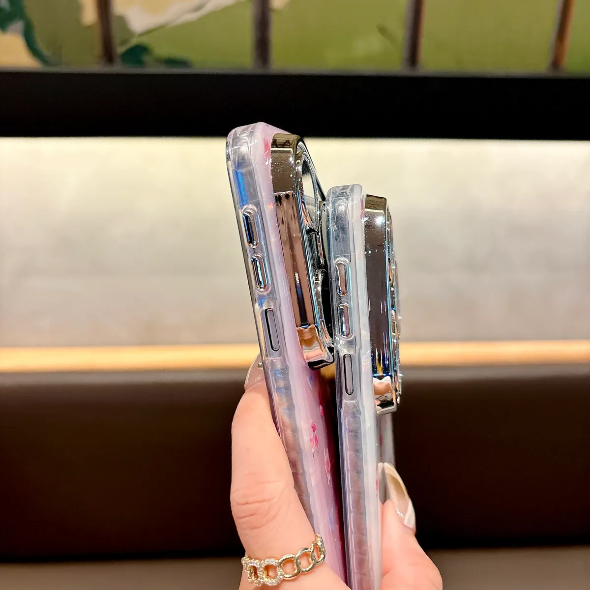 Pura80pro补妆镜子手机壳高级感PURA70保护套防摔Mate70适用苹果17promax/16promax - 图片 3