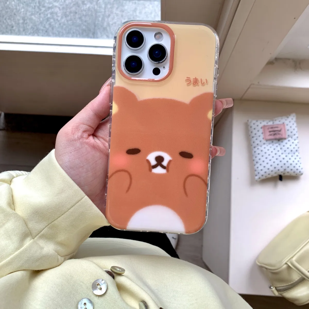 捏捏脸轻松熊适用于苹果16/15/14/13/promax手机壳iphone16promax可爱卡通 - 图片 7