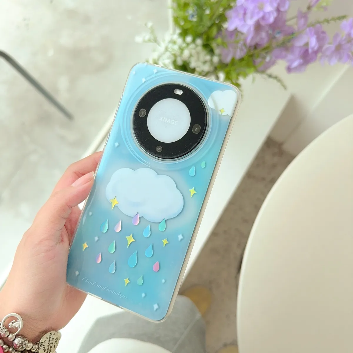云朵彩钻小雨滴适用mate80pro+手机壳mate70pro全部pura80pro新款mate60pro女款保护套 - 图片 9
