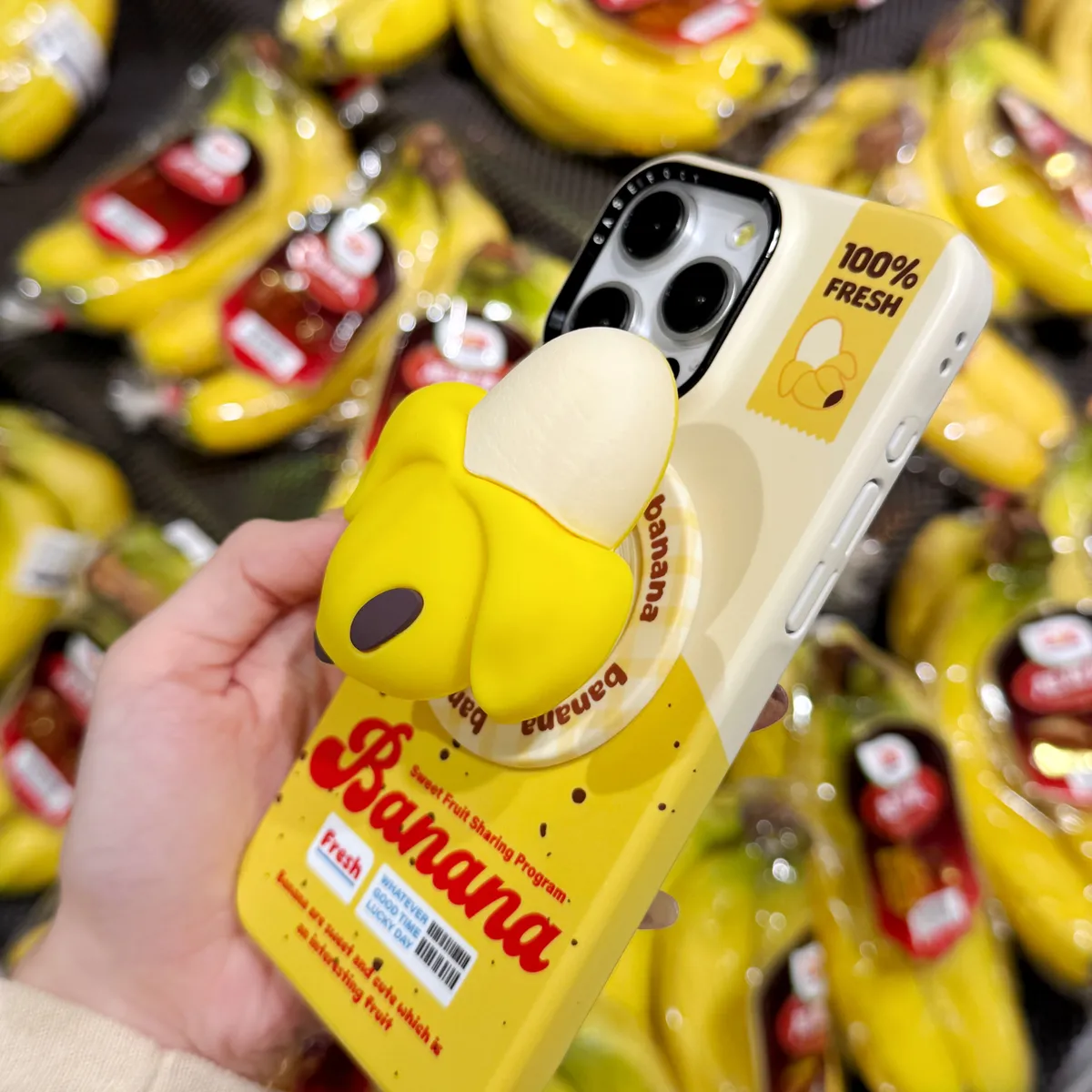 立体剥皮香蕉创意适用苹果16promax手机壳个性香蕉支架iphone14新款15promax磁吸菲林壳 - 图片 8
