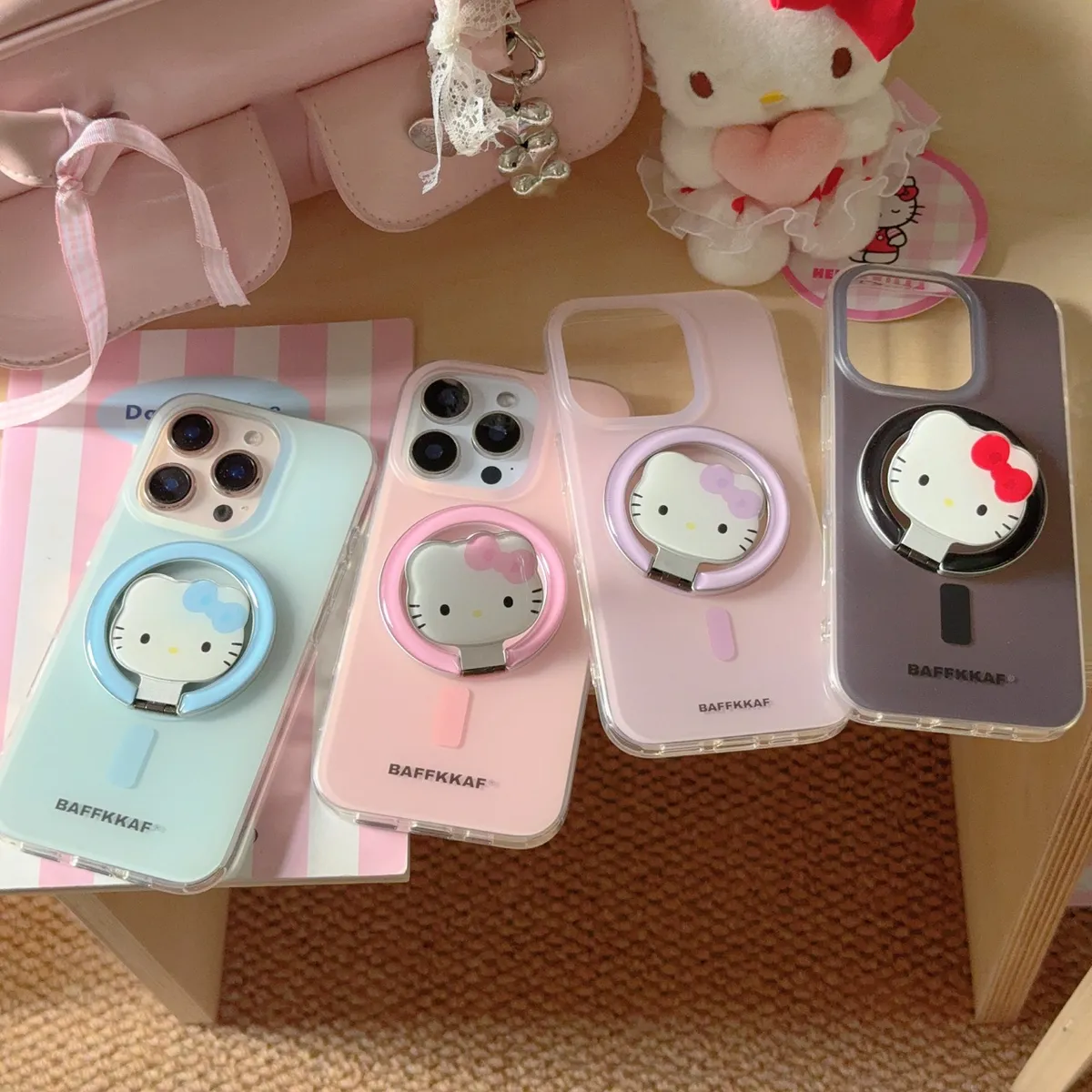 马卡龙4色磁吸壳适用iPhone16promax苹果15pro手机壳14KT支架3防摔保护套12 - 图片 10