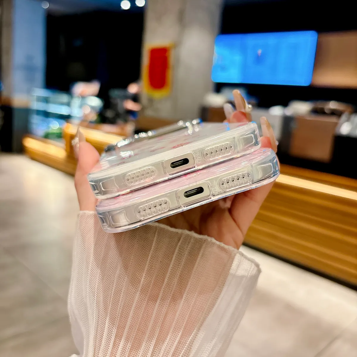 韩系ins粉色小碎花贝壳纹适用苹果17promax手机壳iphone17pro新款16少女14pro高级11梦幻14防摔15自带镜头膜 - 图片 6