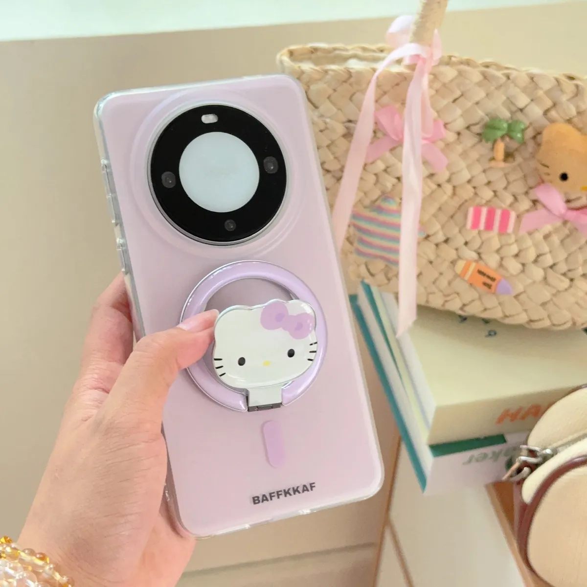 马卡龙4色磁吸支架适用华为mate70pro+手机壳pura80pro磨砂磁吸壳mate60/50pro保护套p60新款pura40pro女