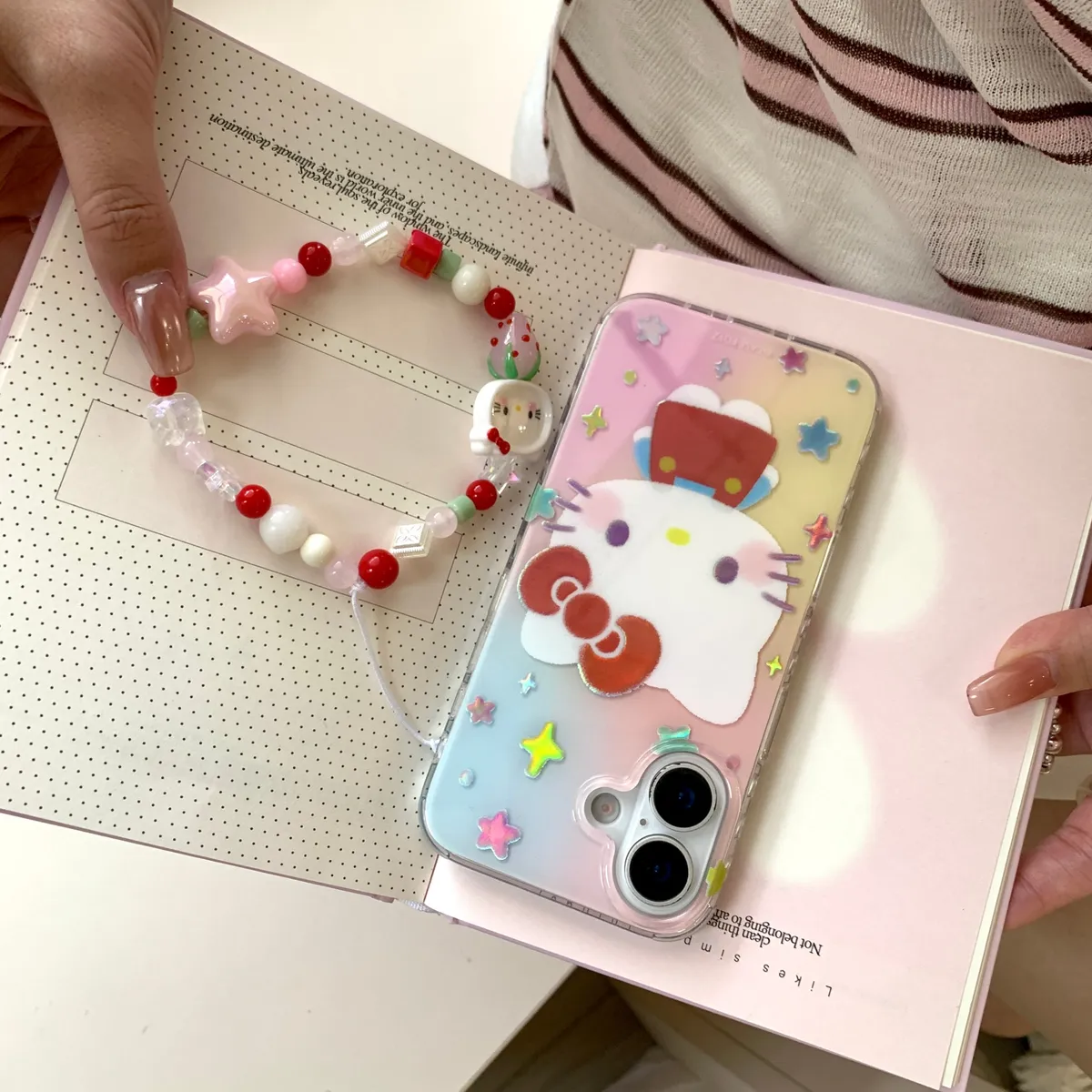 鎏金彩色kitty挂饰适用于苹果16/15/14/13/promax手机壳iphone16promax可爱卡通 - 图片 7