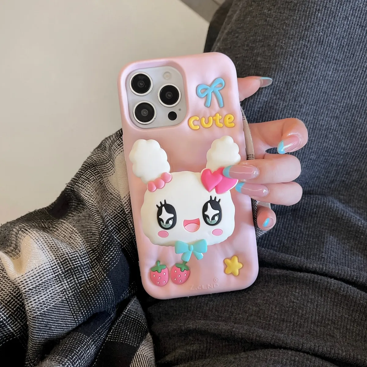 硅胶支架  拓麻歌子 麻美吉适用苹果16promax手机壳日系可爱卡通iphone14pro超火简约少女心13promax防摔保护套 - 图片 8