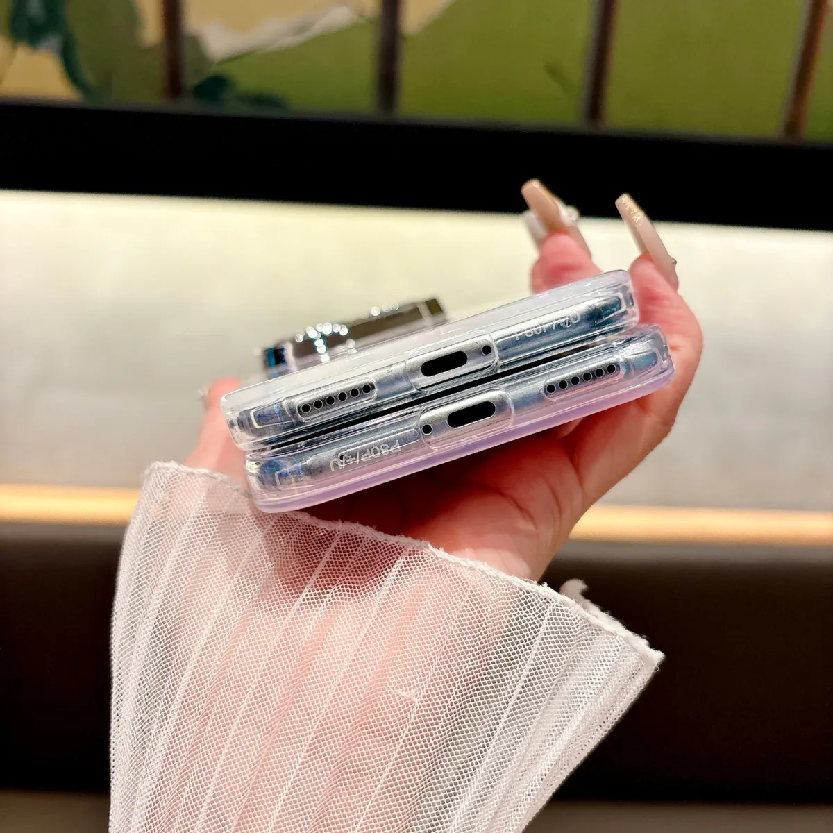 Pura80pro补妆镜子手机壳高级感PURA70保护套防摔Mate70适用苹果17promax/16promax - 图片 5