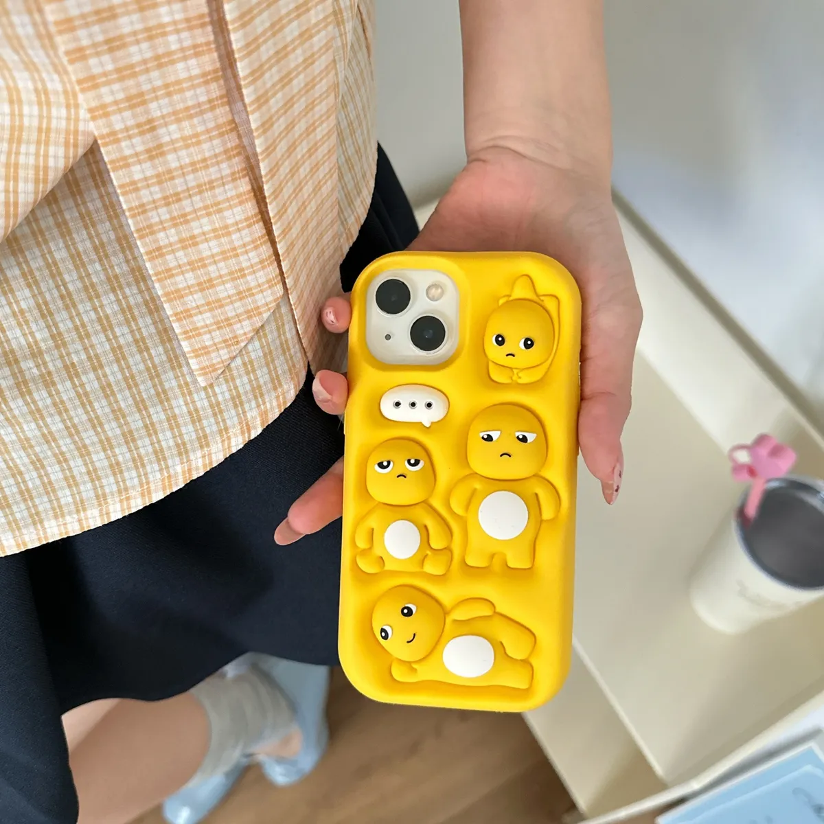 卡通立体可爱奶龙适用iPhone15promax手机壳苹果16pro保护套13硅胶14防摔新款情侣创意软壳 - 图片 5