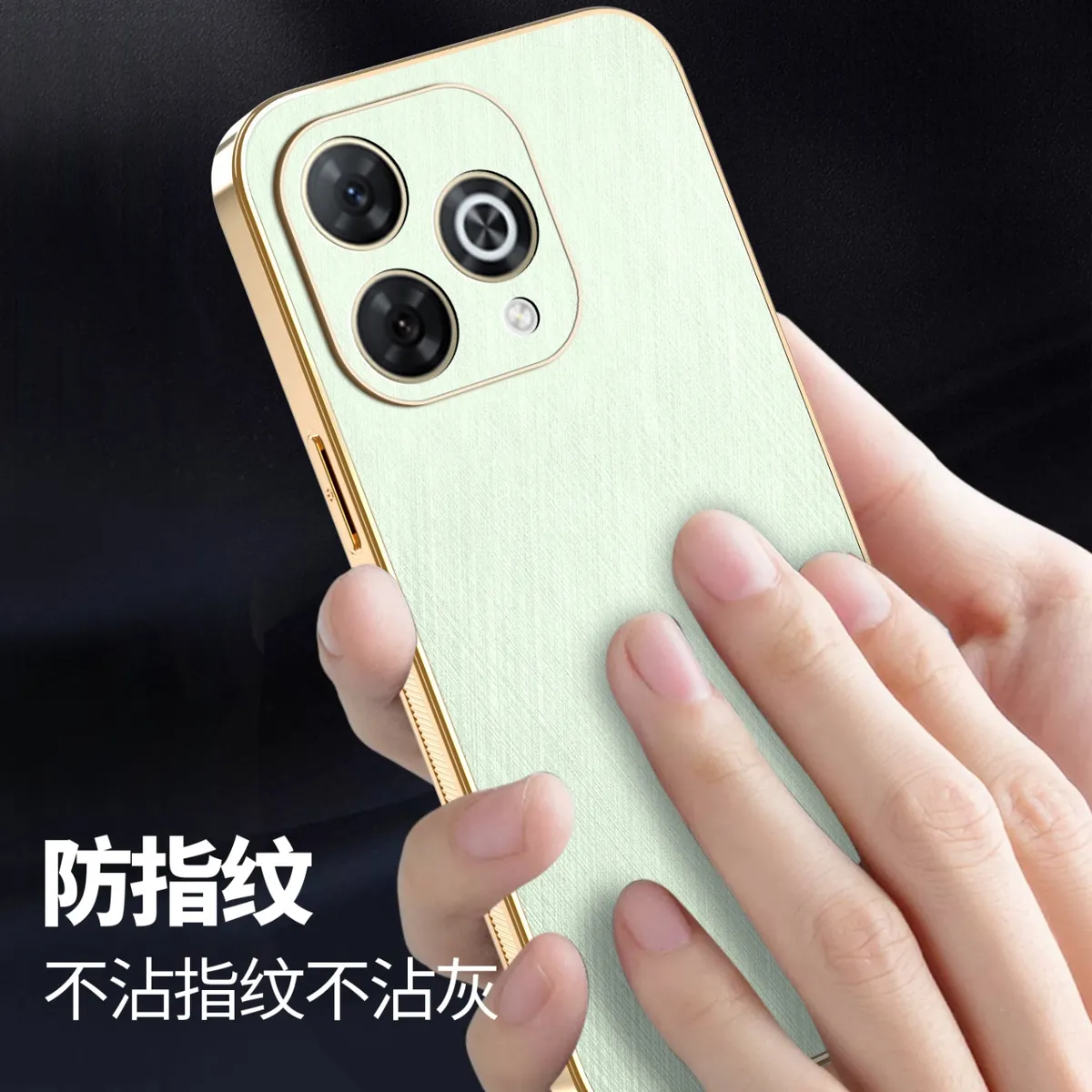 电镀金丝纹皮质适用于华为hi畅享80Pro时尚男女款手机壳 畅享80防汗防指纹手机保护套华为hi畅享80S轻奢皮质保护壳 - 图片 7