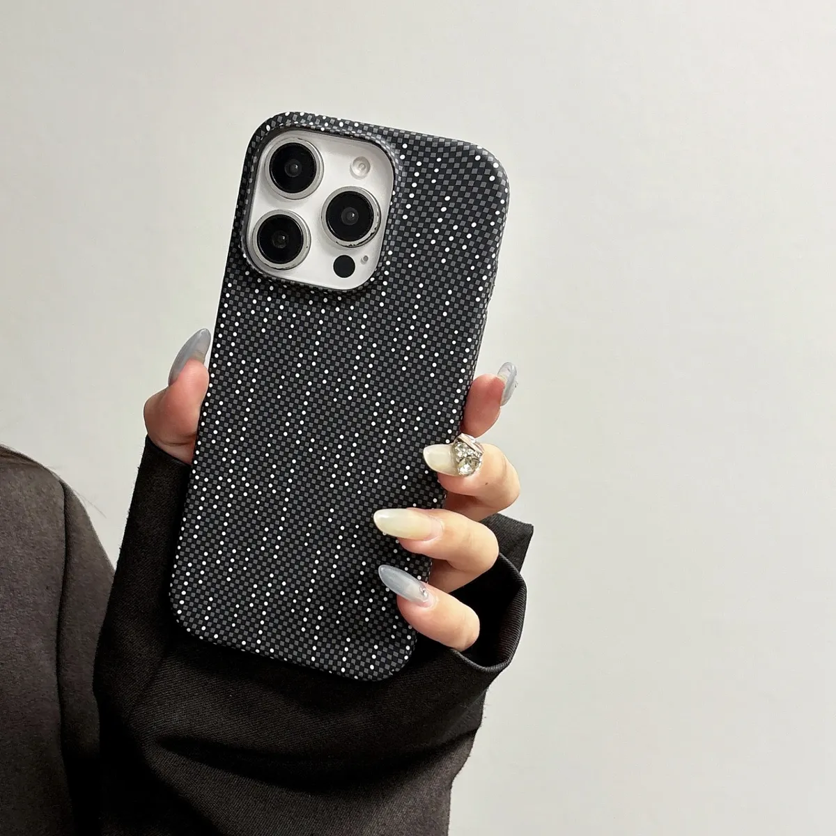 大孔碳纤维凯夫拉纹适用iPhone15ProMax苹果16手机壳14pro新款11超薄12磨砂13pro浮雕14男女16pm防摔套15plus - 图片 10