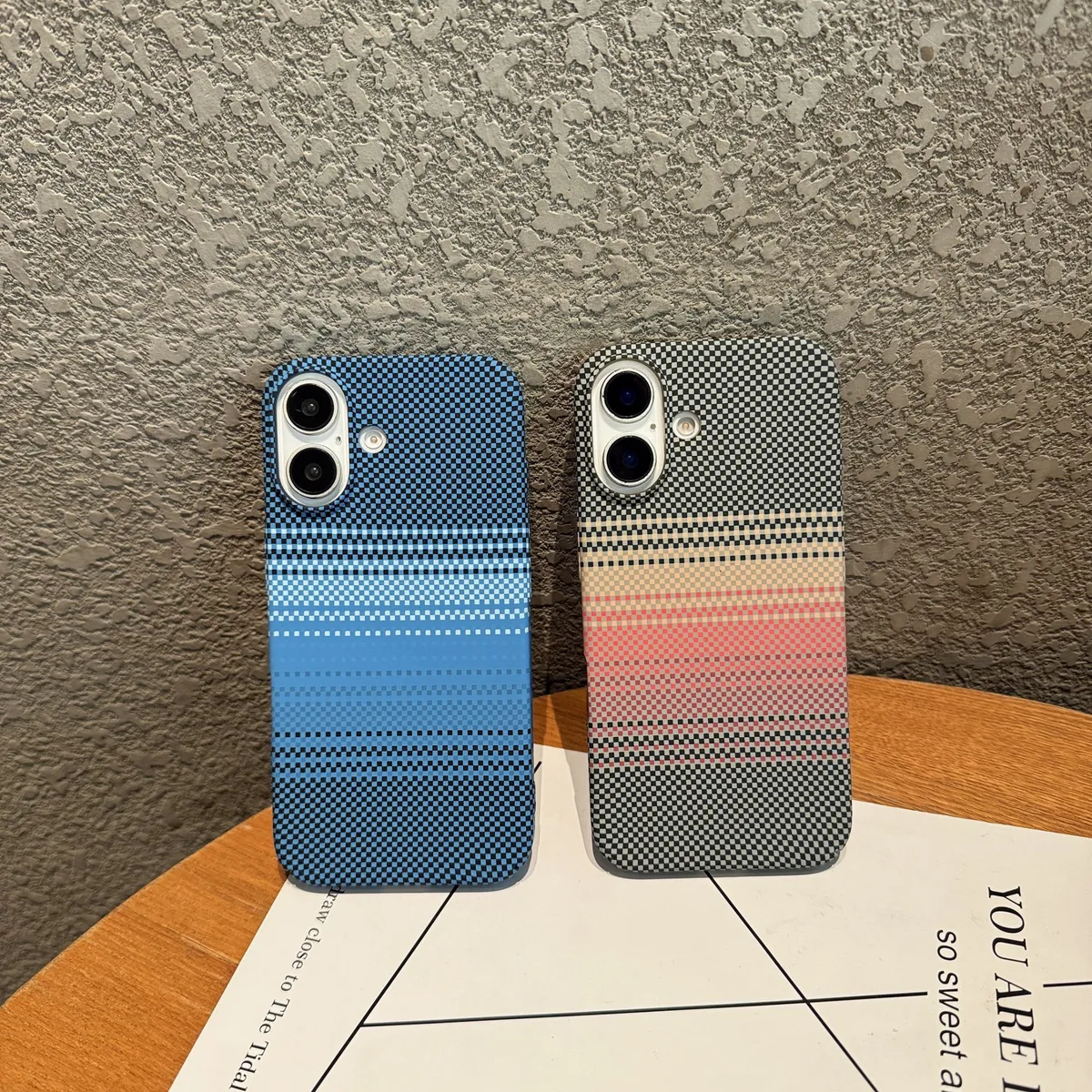 大孔碳纤维凯夫拉纹适用iPhone15ProMax苹果16手机壳14pro新款11超薄12磨砂13pro浮雕14男女16pm防摔套15plus - 图片 5
