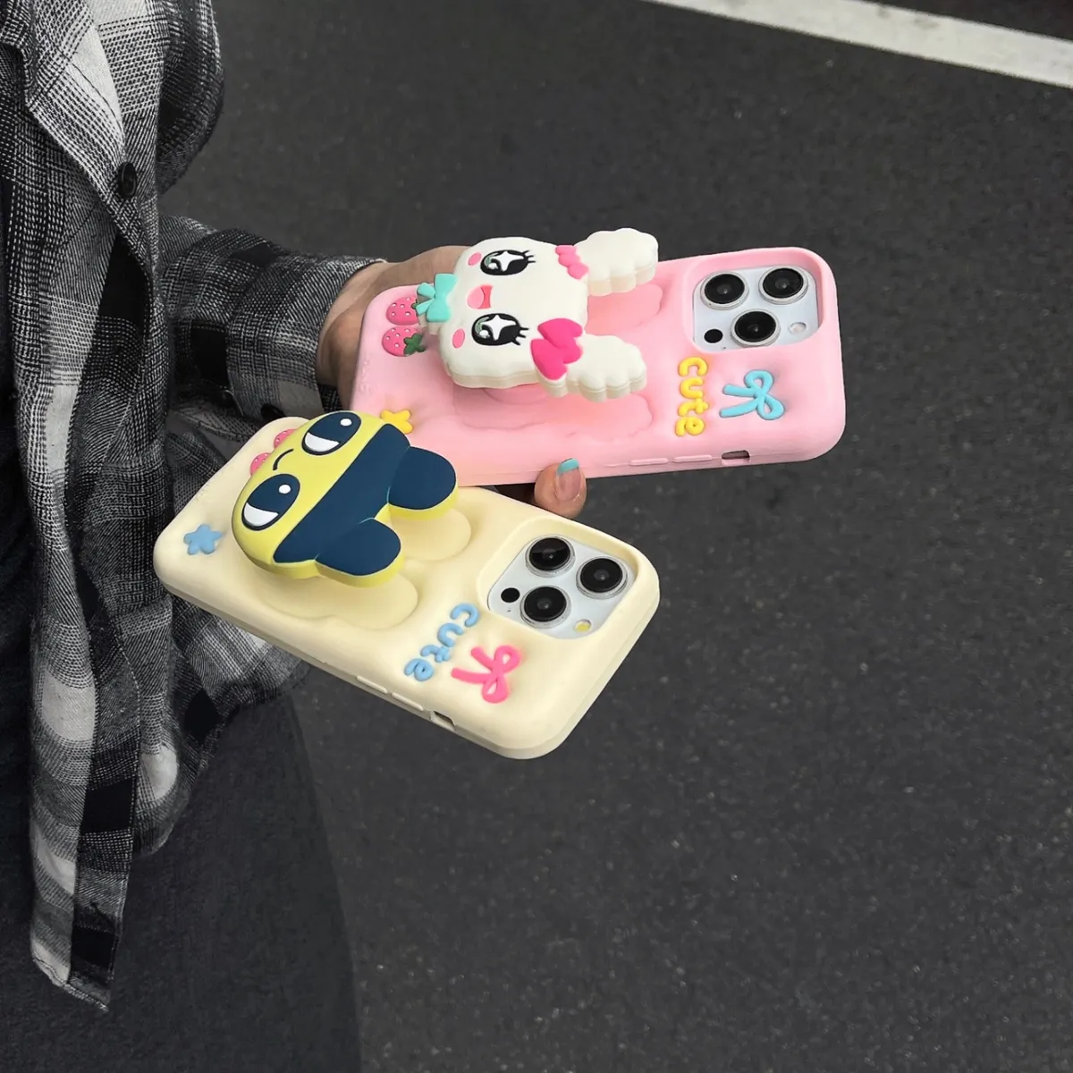 硅胶支架  拓麻歌子 麻美吉适用苹果16promax手机壳日系可爱卡通iphone14pro超火简约少女心13promax防摔保护套