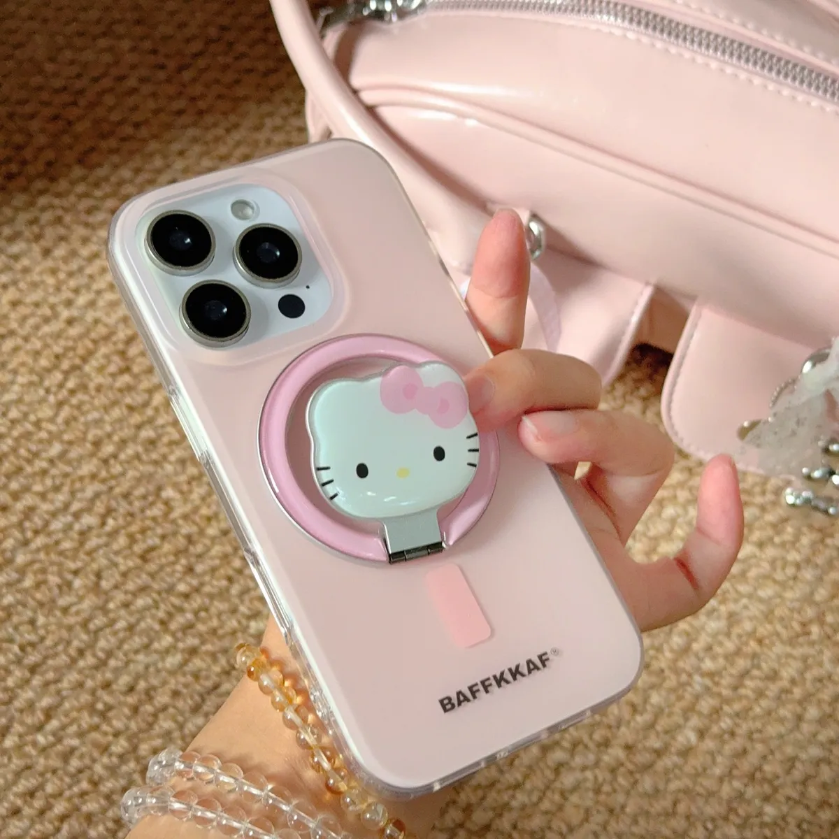 马卡龙4色磁吸壳适用iPhone16promax苹果15pro手机壳14KT支架3防摔保护套12 - 图片 3