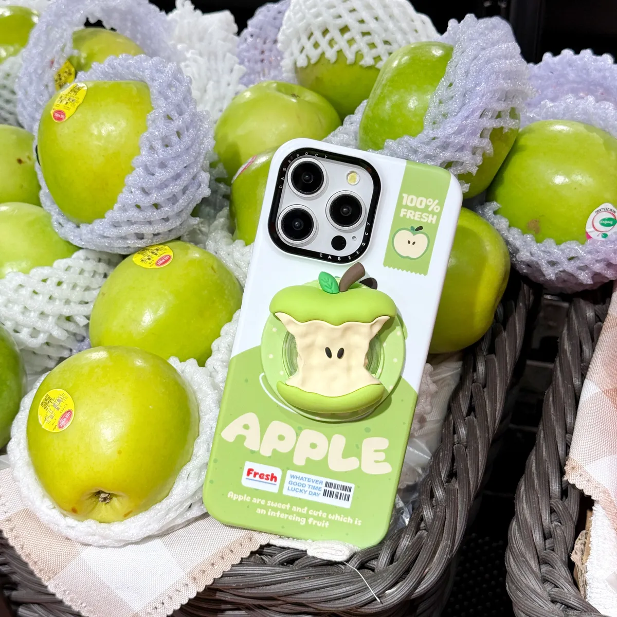 立体咬一口苹果创意适用苹果16promax手机壳苹果支架iphone14新款15promax磁吸菲林壳 - 图片 10