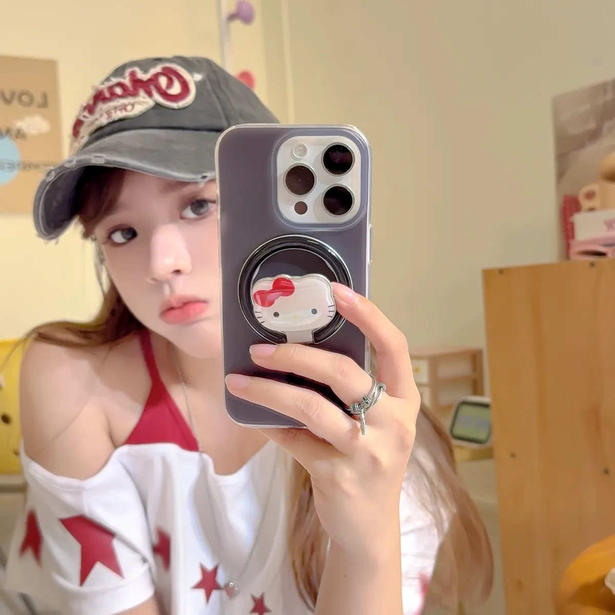 马卡龙4色磁吸壳适用iPhone16promax苹果15pro手机壳14KT支架3防摔保护套12 - 图片 5