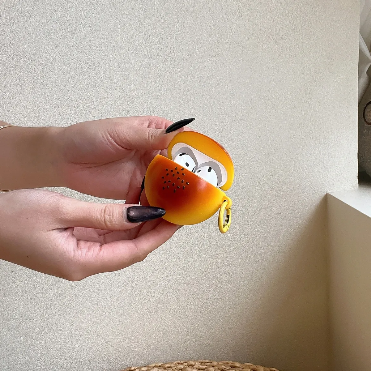 硅胶蛋黄酥耳机套适用苹果 AirPods Pro 第二代 新款耳机壳AirPods 1/2防摔AirPods 4简约保护套AirPods 3防尘高级感 - 图片 8