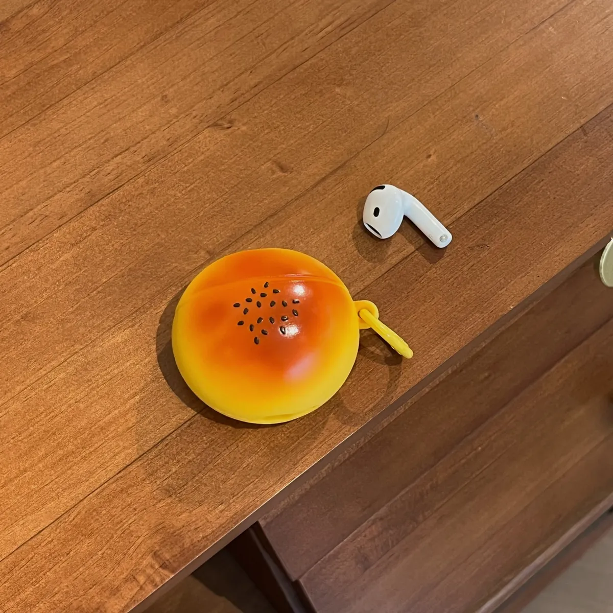 硅胶蛋黄酥耳机套适用苹果 AirPods Pro 第二代 新款耳机壳AirPods 1/2防摔AirPods 4简约保护套AirPods 3防尘高级感 - 图片 7