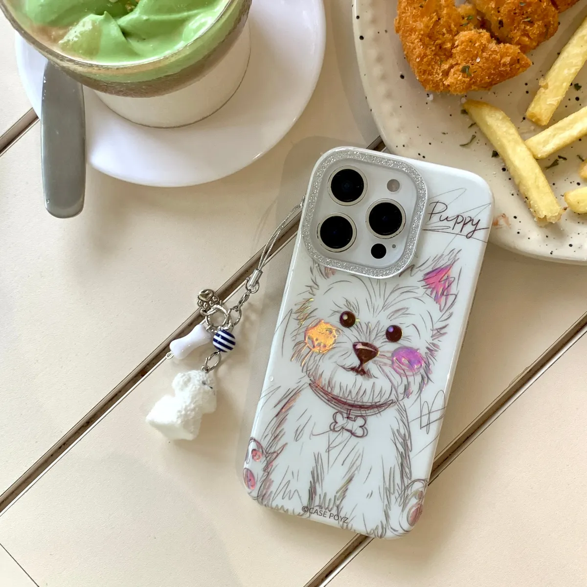 可爱挂绳西高地适用于苹果16/15/14/13/promax手机壳iphone16promax可爱卡通 - 图片 3