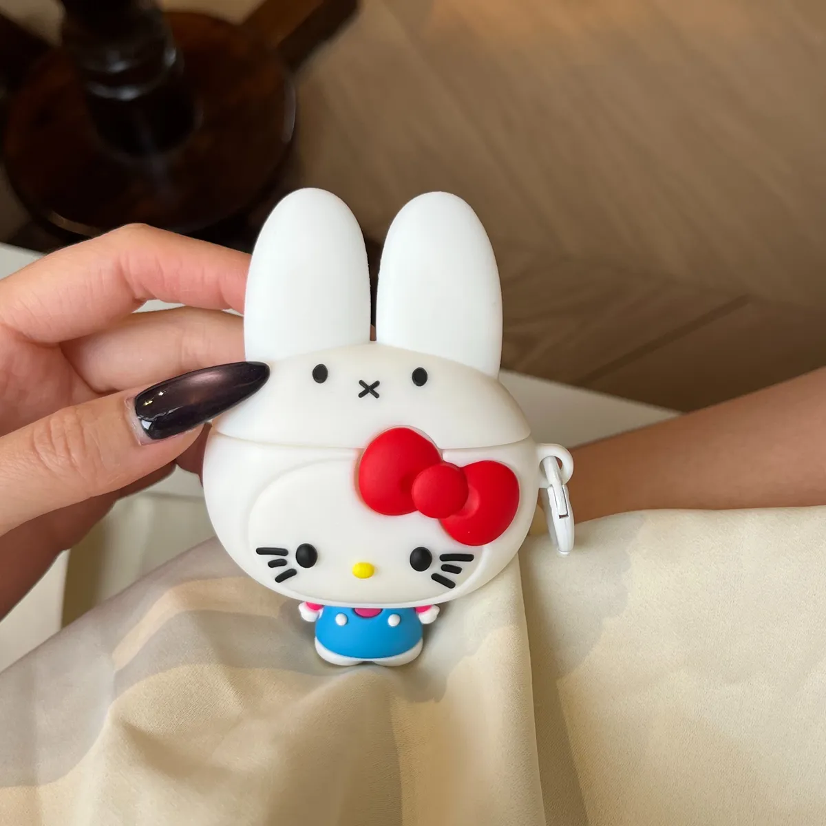 硅胶米菲KT耳机套适用苹果 AirPods Pro 第二代 新款耳机壳AirPods 1/2防摔AirPods 3简约保护套AirPods 4防尘高级感 - 图片 5