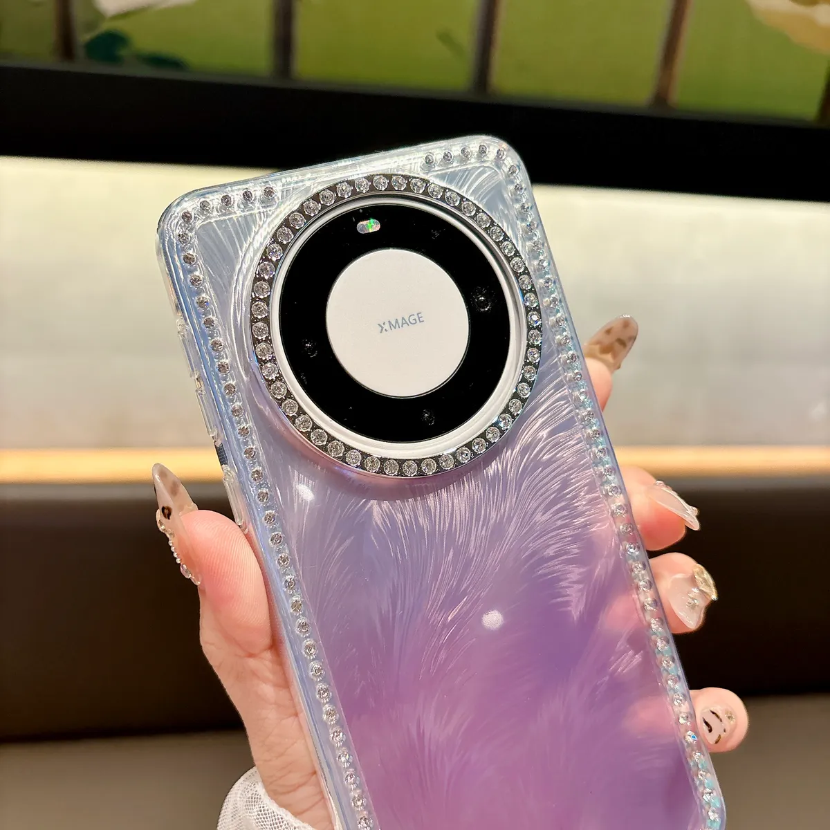 适用Pura80手机壳新款80pro+奢华电镀Mate70pro闪钻流苏水波纹70pro+高级感mt60pro防摔苹果16女款15渐变 - 图片 18