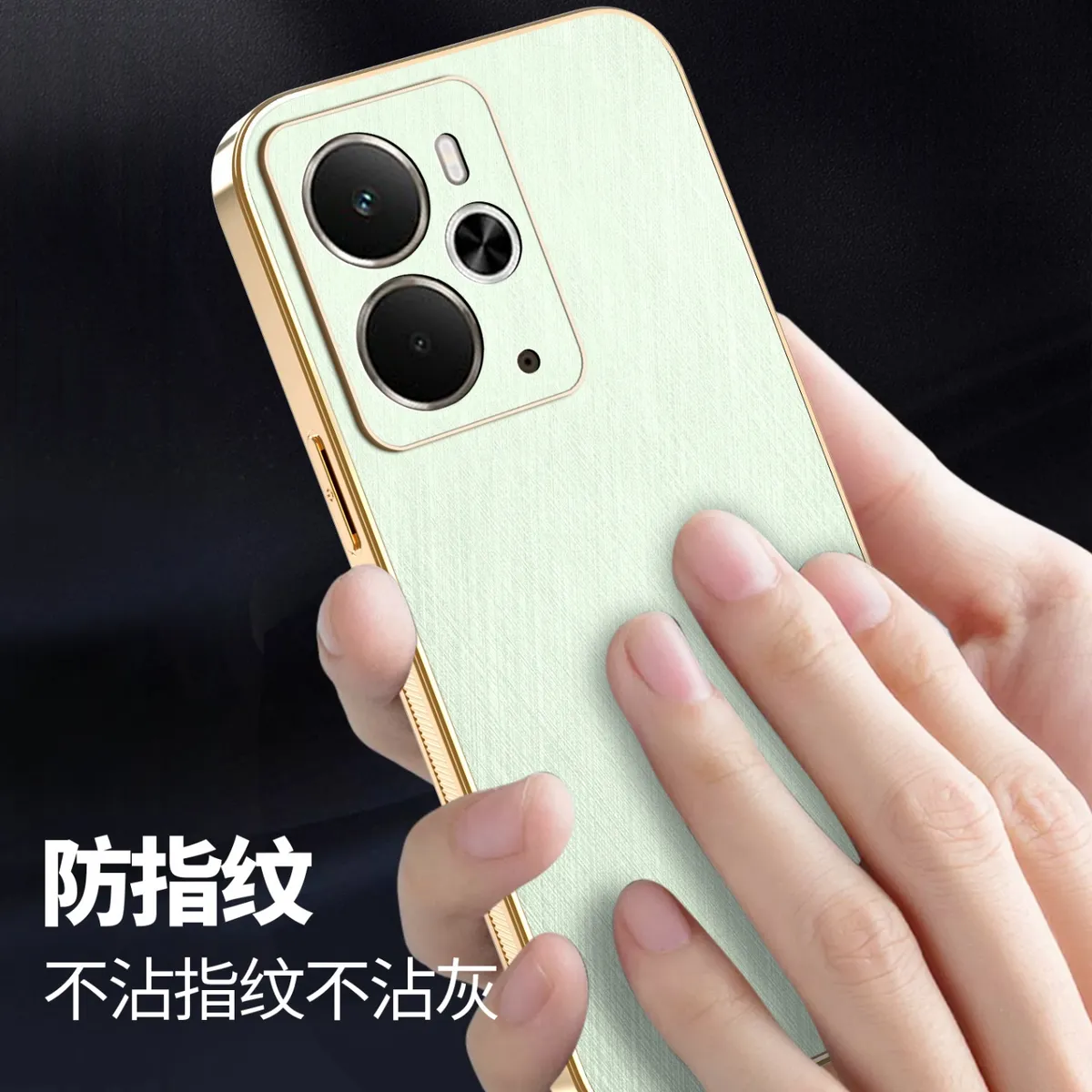 电镀金丝纹皮质适用于OPPOrealmeP3时尚男女款手机壳 realmeNEO 7X防汗防指纹手机保护套realme14-5G国内轻奢皮质保护壳