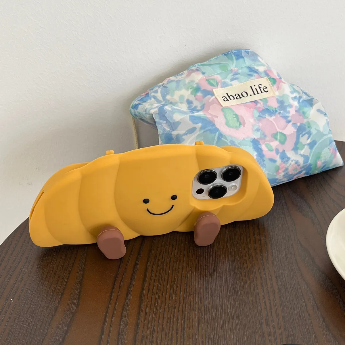 卡通立体可爱jellycat牛角包适用iPhone15promax手机壳苹果16pro保护套13硅胶14防摔新款情侣创意软壳 - 图片 9