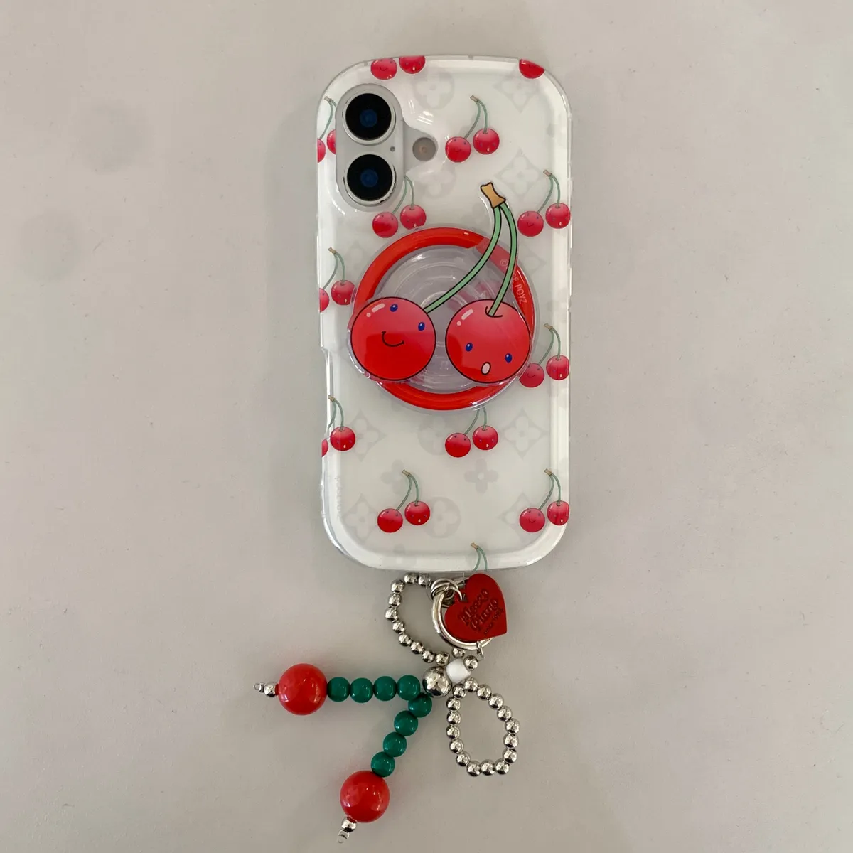 磁吸樱桃支架适用于苹果16/15/14/13/promax手机壳iphone16promax可爱卡通 - 图片 4