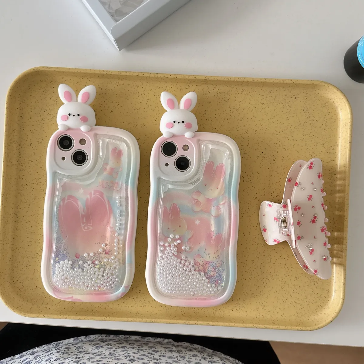 适用iphone14promax手机壳苹果13趴趴流沙渐变小兔ins可爱唯美13pro max手机套15女款11网红卡通14plus防摔16保护套 - 图片 5