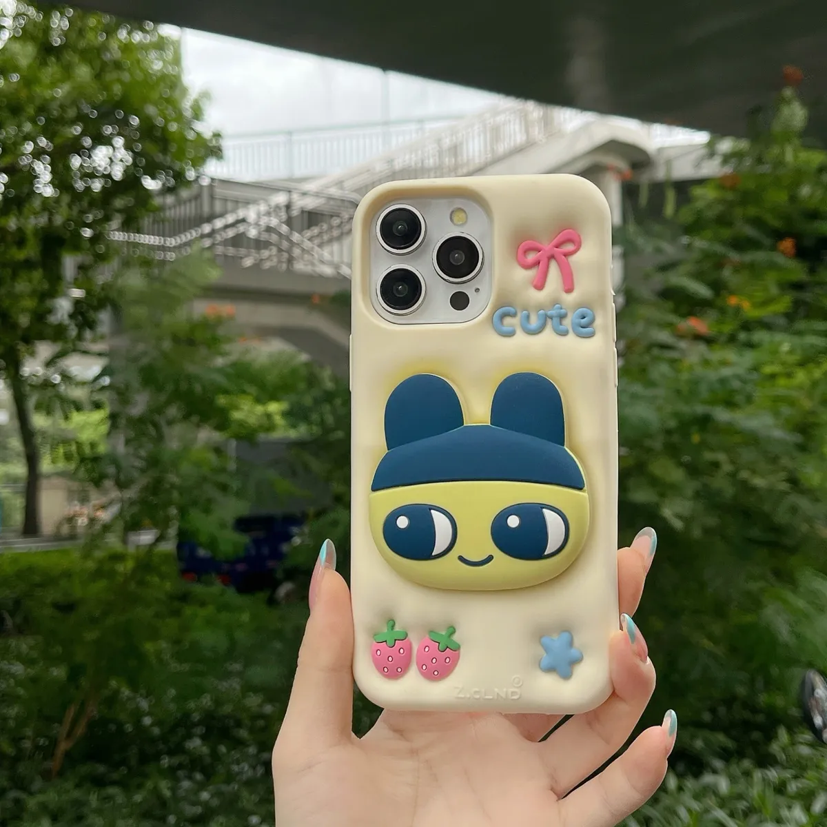 硅胶支架  拓麻歌子 麻美吉适用苹果16promax手机壳日系可爱卡通iphone14pro超火简约少女心13promax防摔保护套 - 图片 7