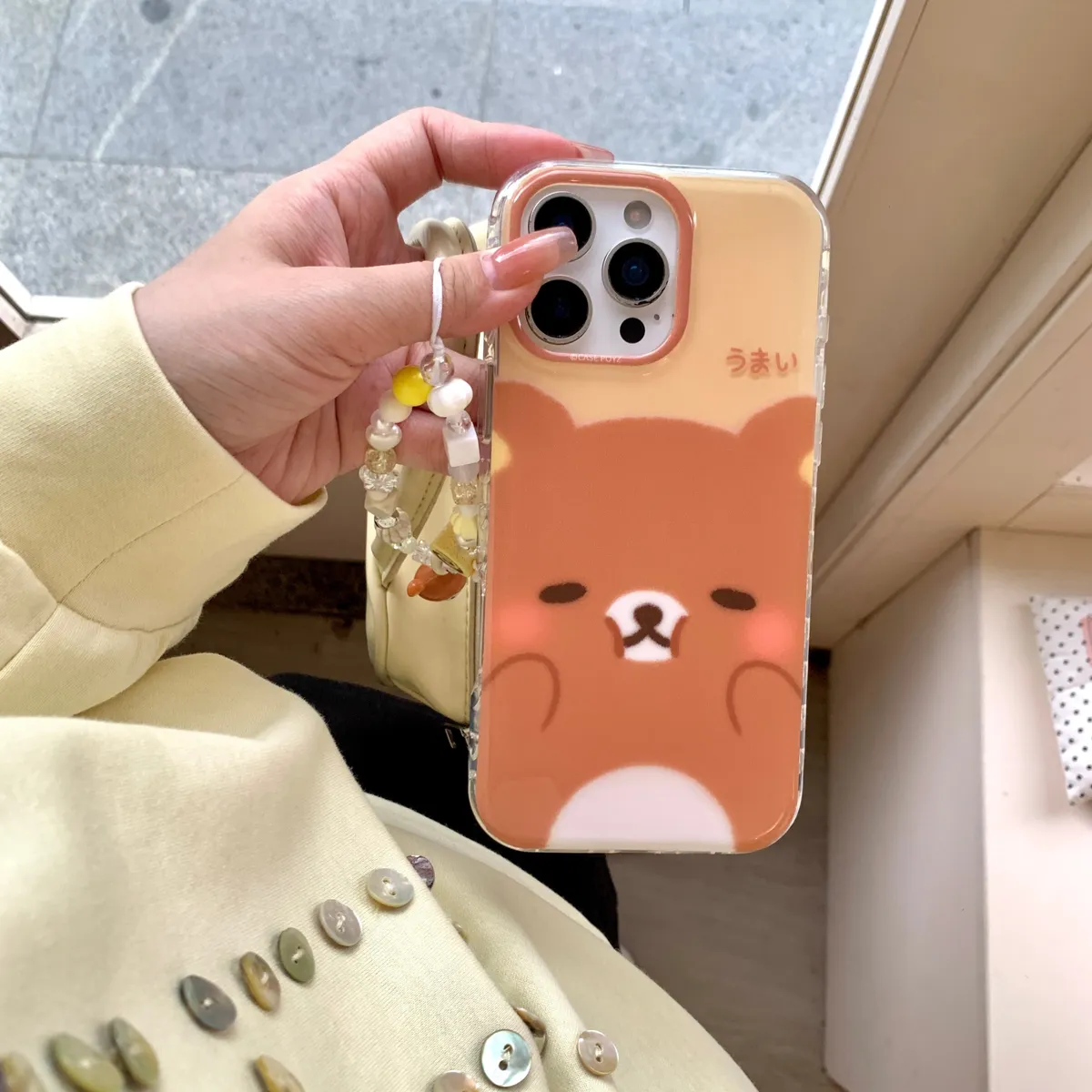 捏捏脸轻松熊适用于苹果16/15/14/13/promax手机壳iphone16promax可爱卡通 - 图片 6