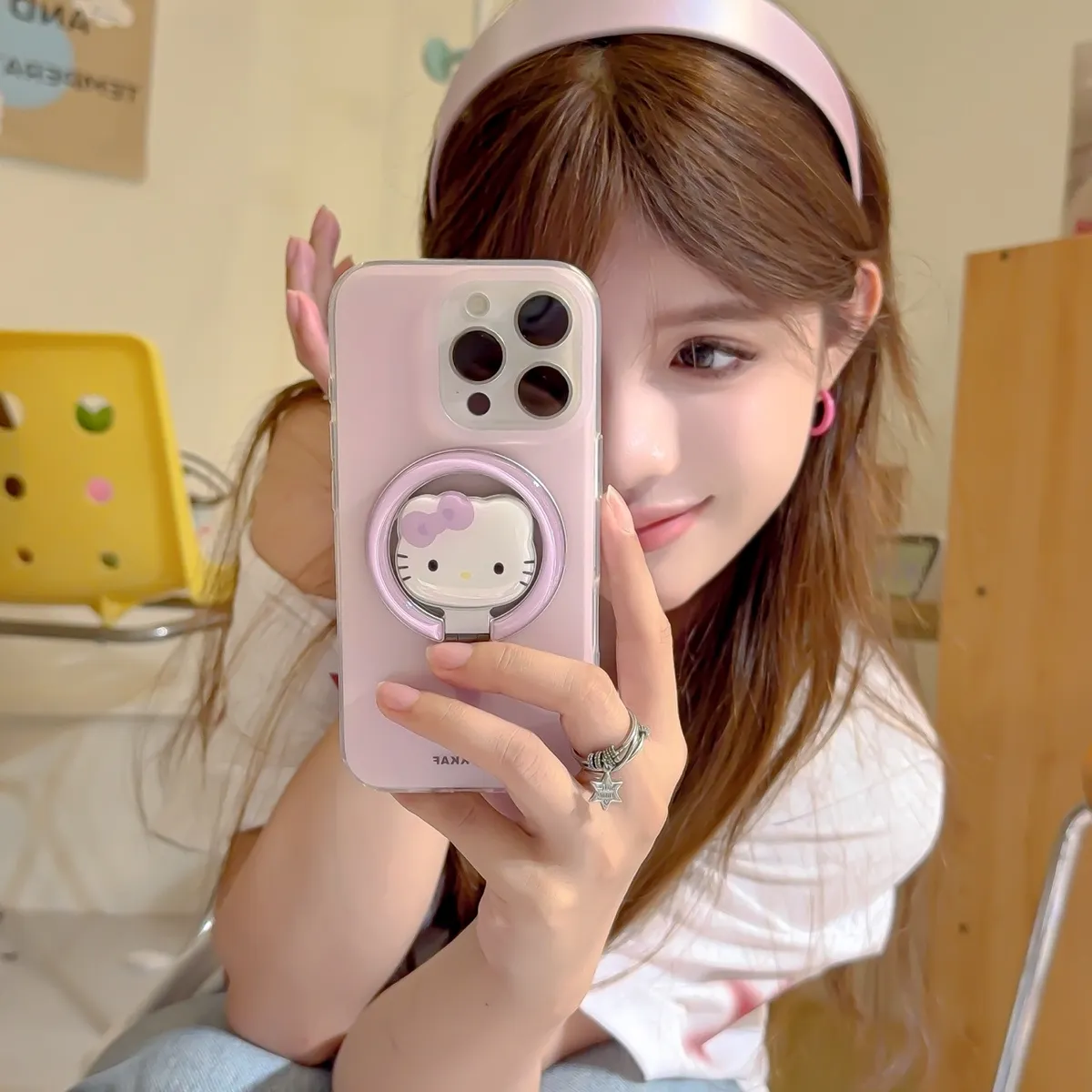 马卡龙4色磁吸壳适用iPhone16promax苹果15pro手机壳14KT支架3防摔保护套12 - 图片 6
