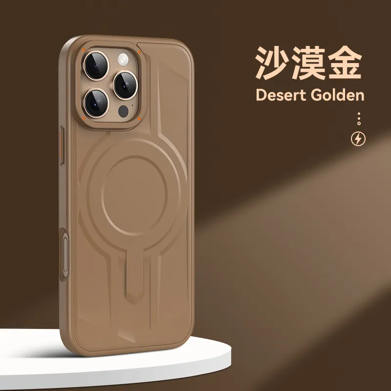 铠甲二合一磁吸充电适用苹果16ProMax手机壳旋转指环支架iPhone15pro新款14pm轻薄防摔13全包硅胶男女高级感 - 图片 2