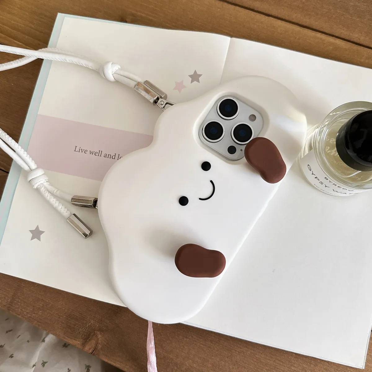 卡通立体可爱jellycat云朵包包iPhone15promax手机壳苹果16pro保护套13硅胶14防摔新款情侣创意软壳 - 图片 8