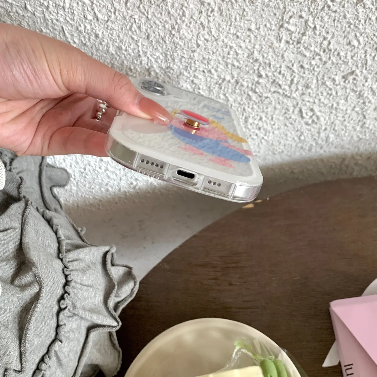 旋转腊肠嘴手链适用于苹果16/15/14/13/promax手机壳iphone16promax可爱卡通 - 图片 10