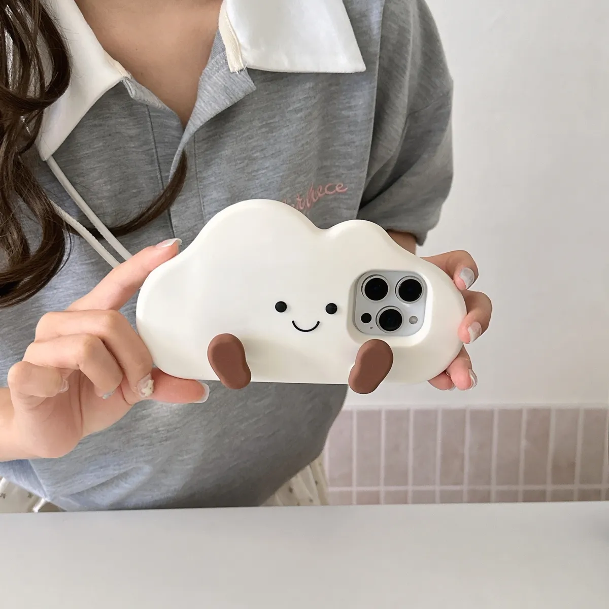 卡通立体可爱jellycat云朵包包iPhone15promax手机壳苹果16pro保护套13硅胶14防摔新款情侣创意软壳