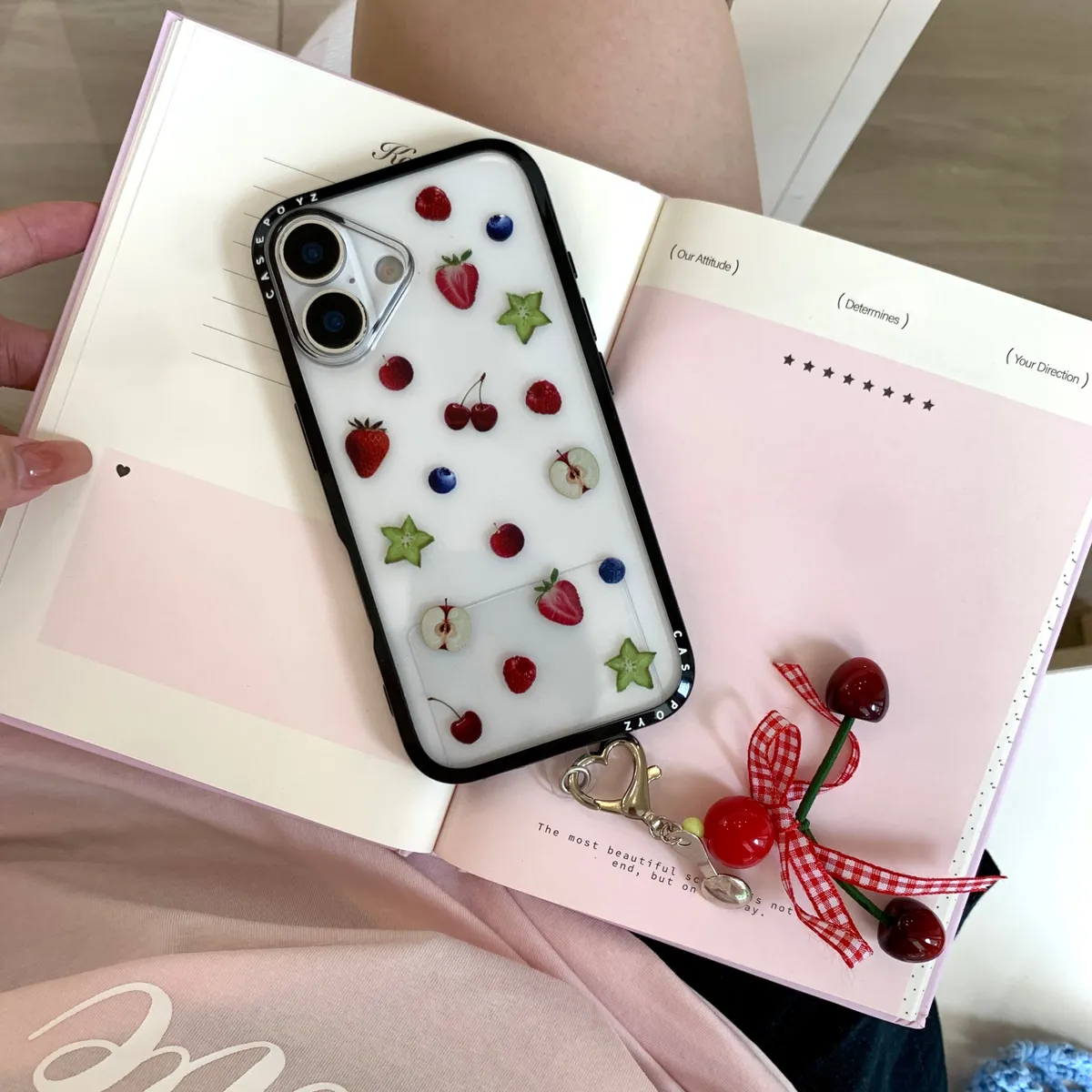 满屏水果樱桃挂饰适用于苹果16/15/14/13/promax手机壳iphone16promax可爱卡通 - 图片 8