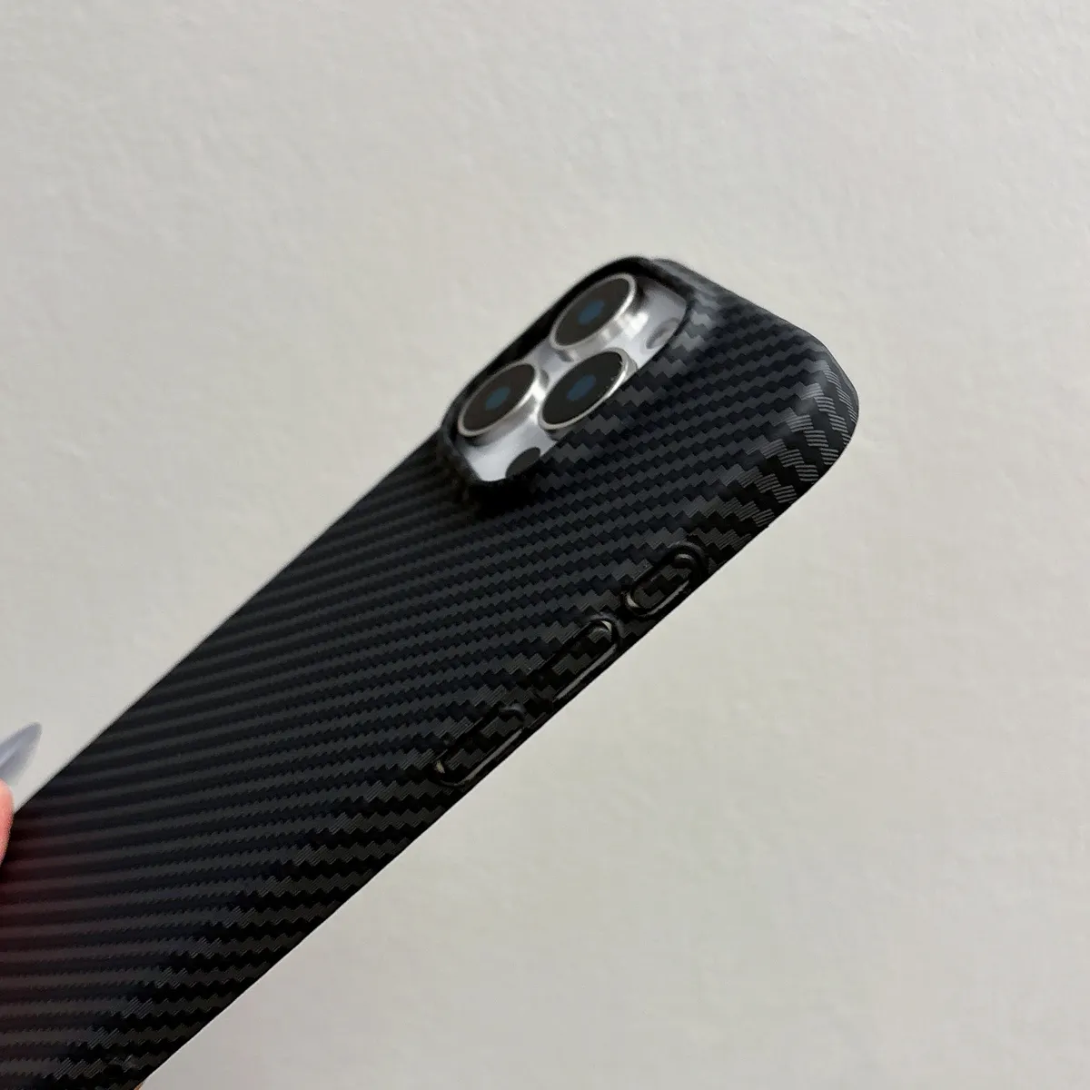 大孔碳纤维凯夫拉纹适用iPhone15ProMax苹果16手机壳14pro新款11超薄12磨砂13pro浮雕14男女16pm防摔套15plus - 图片 6