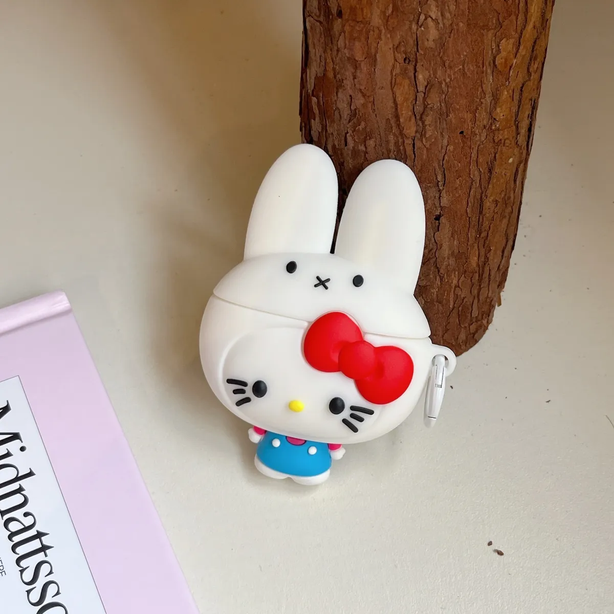 硅胶米菲KT耳机套适用苹果 AirPods Pro 第二代 新款耳机壳AirPods 1/2防摔AirPods 4简约保护套AirPods 3防尘高级感