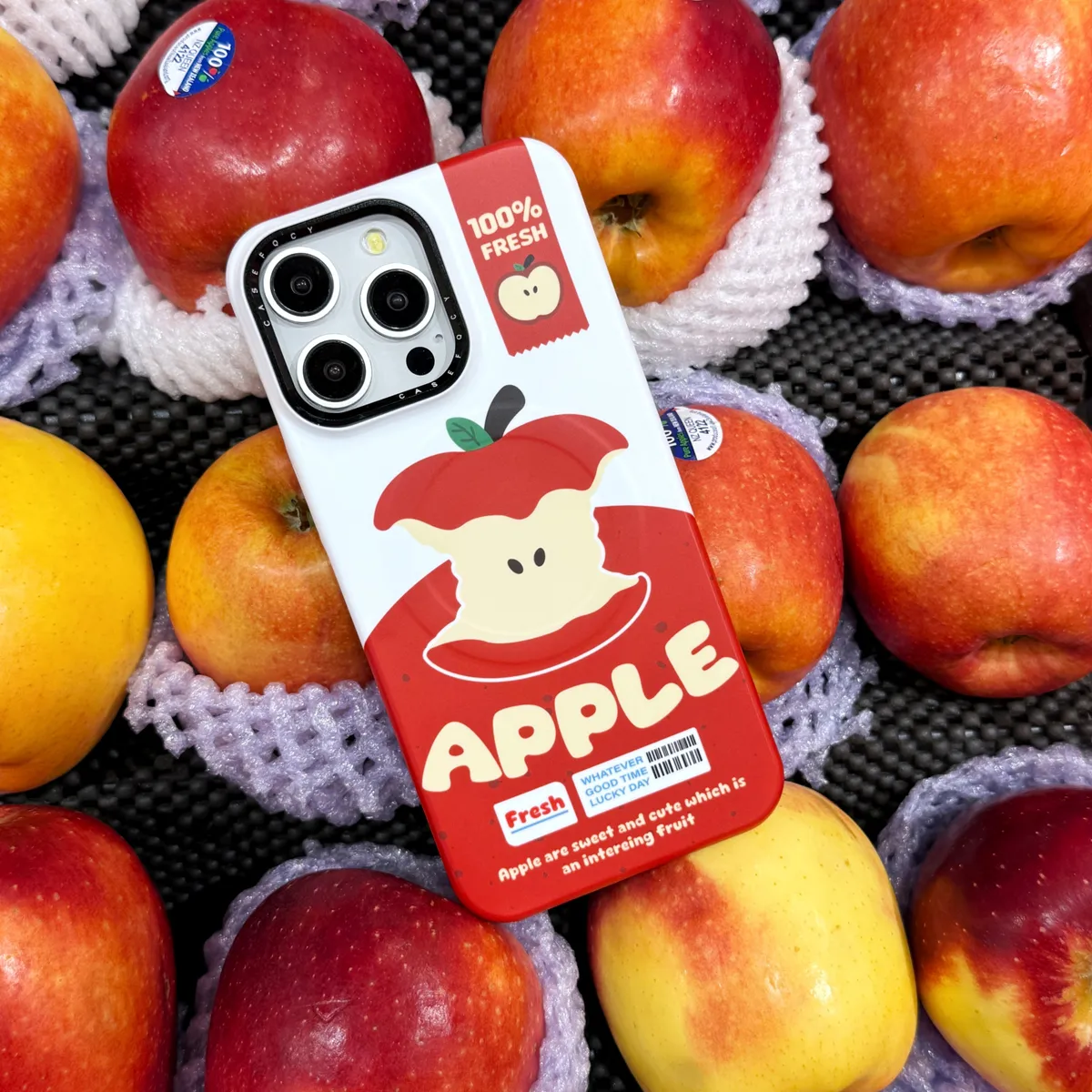 立体咬一口苹果创意适用苹果16promax手机壳苹果支架iphone14新款15promax磁吸菲林壳 - 图片 2