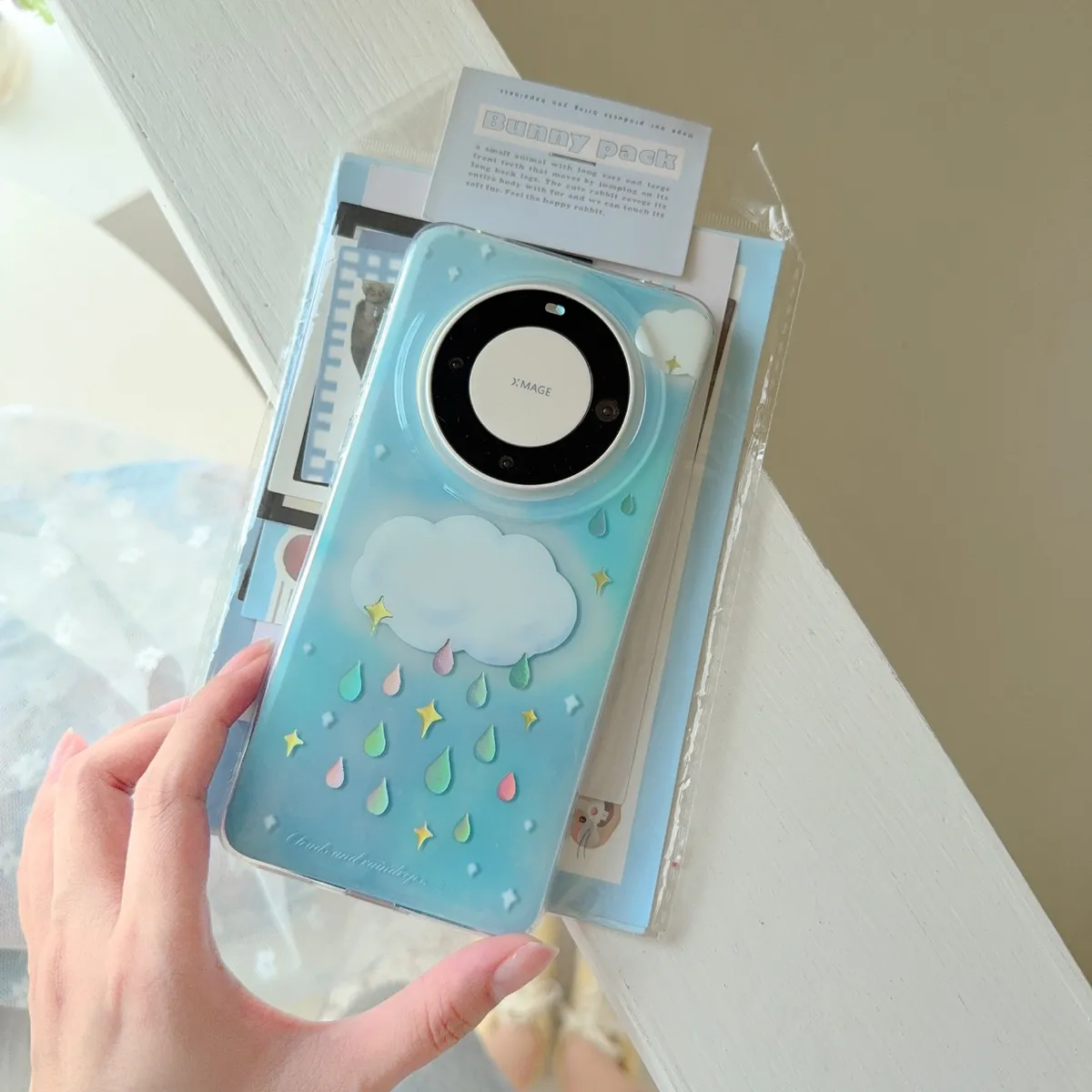 云朵彩钻小雨滴适用mate80pro+手机壳mate70pro全部pura80pro新款mate60pro女款保护套