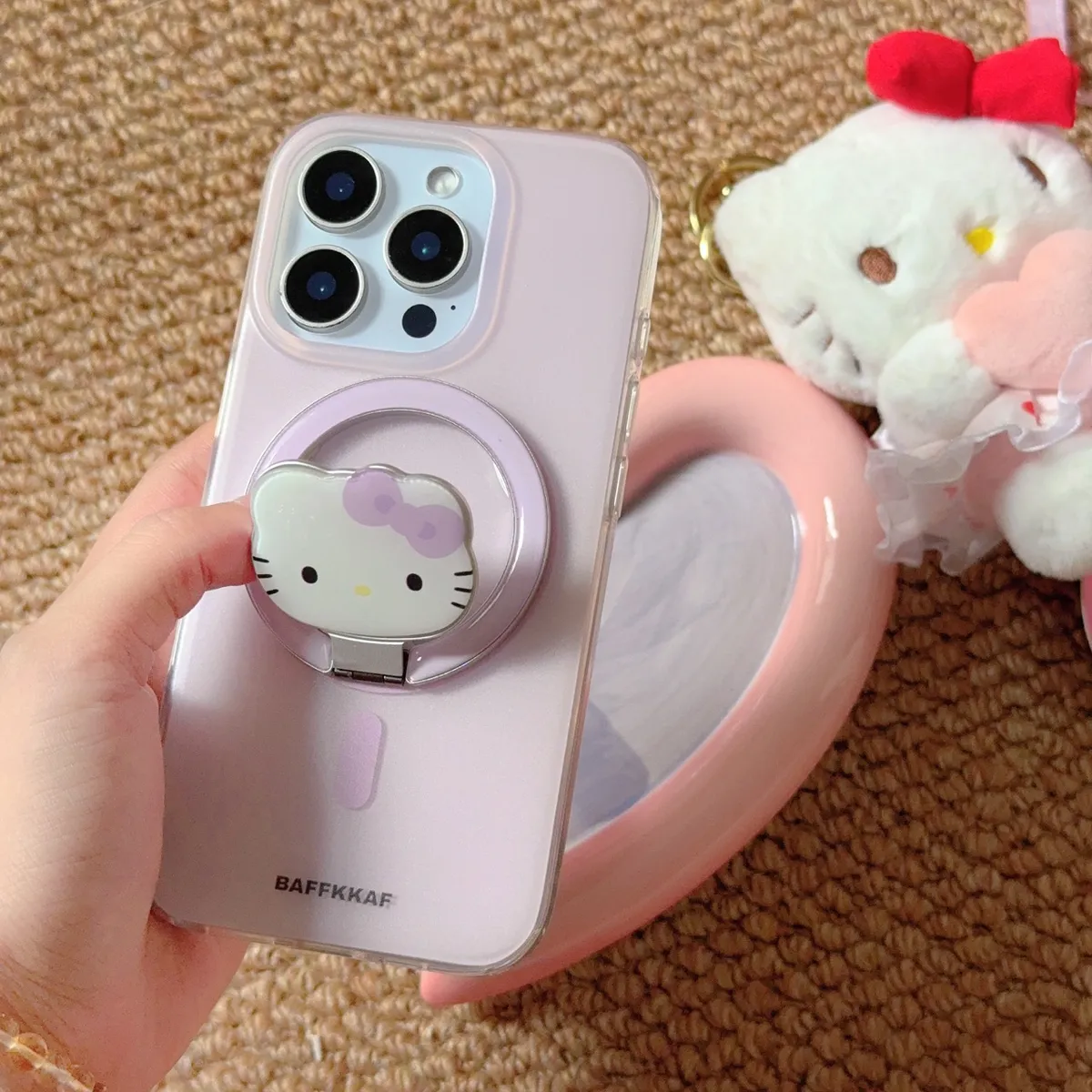 马卡龙4色磁吸壳适用iPhone16promax苹果15pro手机壳14KT支架3防摔保护套12 - 图片 4