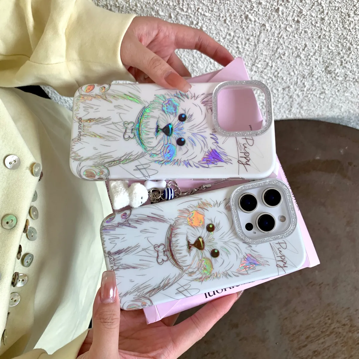 可爱挂绳西高地适用于苹果16/15/14/13/promax手机壳iphone16promax可爱卡通 - 图片 10