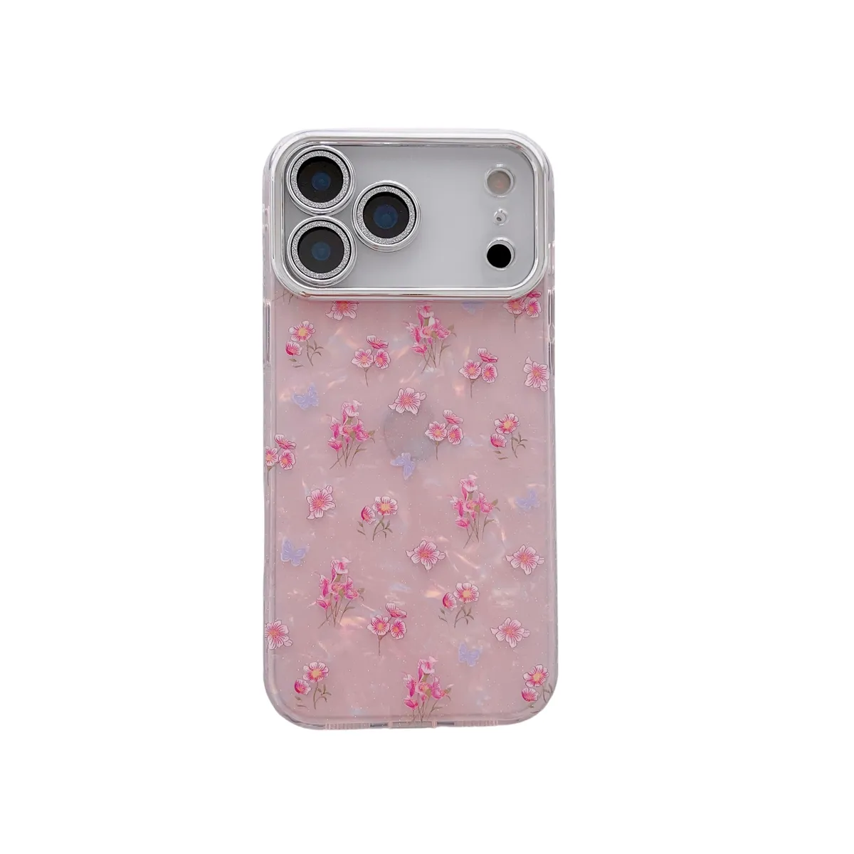 韩系ins粉色小碎花贝壳纹适用苹果17promax手机壳iphone17pro新款16少女14pro高级11梦幻14防摔15自带镜头膜 - 图片 4