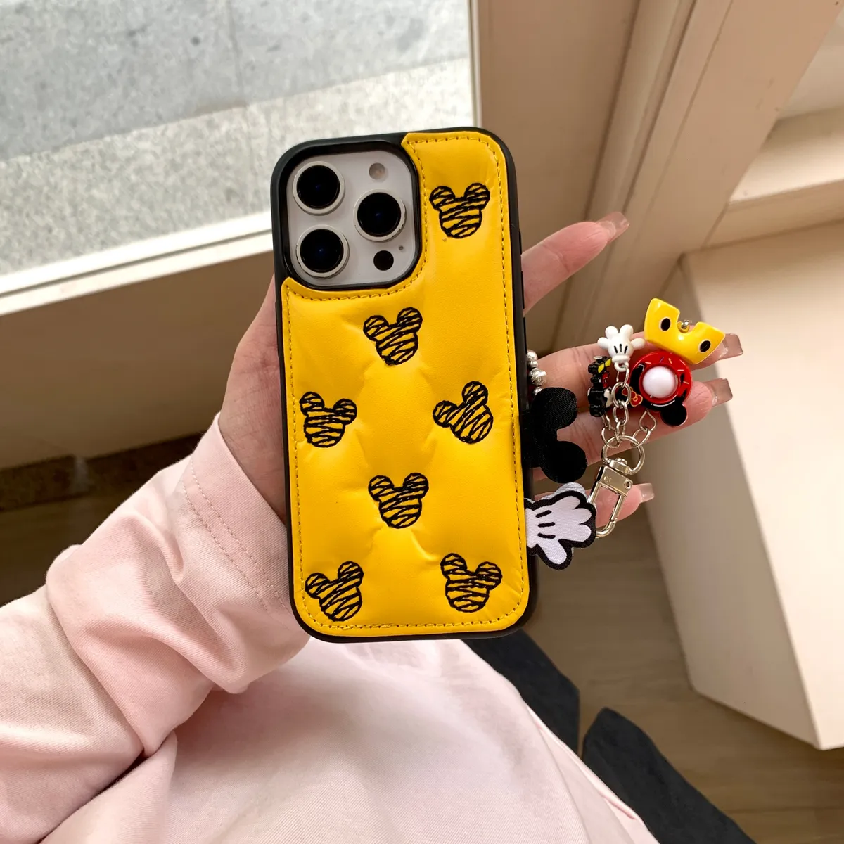 刺绣-米奇适用于苹果16/15/14/13/promax手机壳iphone16promax可爱卡通 - 图片 3