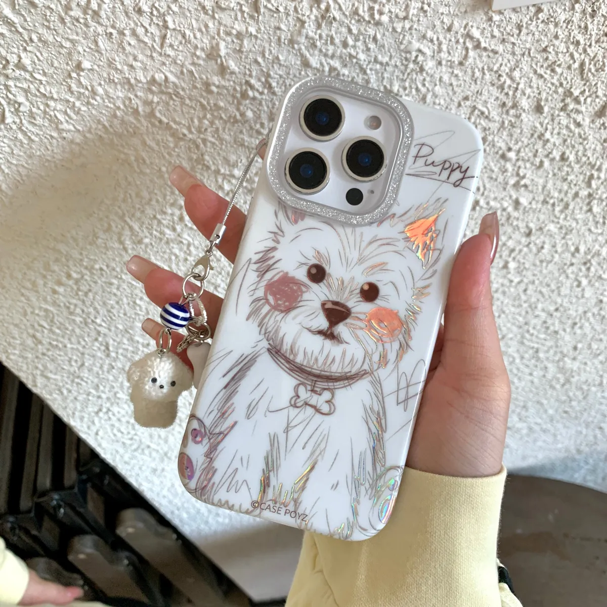 可爱挂绳西高地适用于苹果16/15/14/13/promax手机壳iphone16promax可爱卡通 - 图片 4