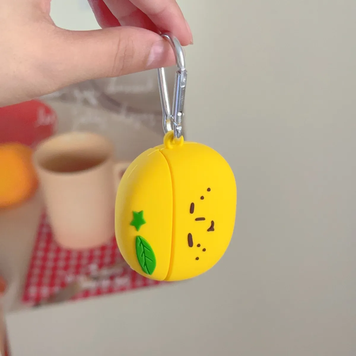 yukio橘子头适用苹果无线蓝牙AirPodsPro耳机壳AirPods4代软AirPods1/2硅胶3代防摔套Pro2代女款 - 图片 3