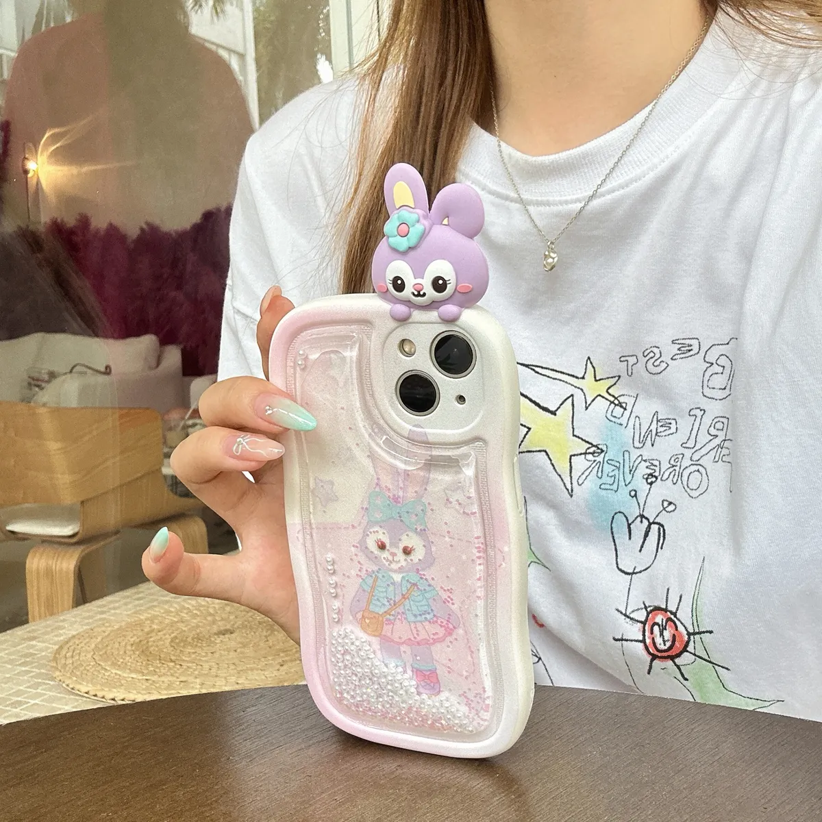 适用iphone14promax手机壳苹果13流沙紫色ins趴趴星黛露12可爱唯美13pro max手机套15女款11网红卡通14plus防摔16保护套 - 图片 8